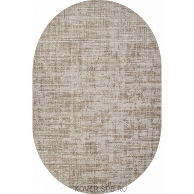 Ковер AFINA F415AE BEIGE / L.BROWN Овал 1.00x2.00