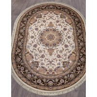 ковер ARAVIA d158 CREAM-BROWN Овал 2.00х2.85