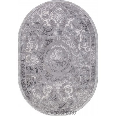 ковер ARMINA 03760A GREY / GREY Овал 2.00х2.90