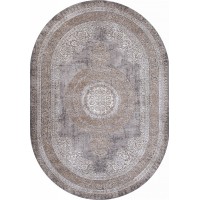 ковер ARMINA 04073C GREY / BROWN Овал 3.00x5.00