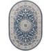 ковер DELINA A050B D.BLUE / CREAM Овал 2.40x3.40
