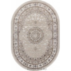ковер DELINA A050B L.BEIGE / CREAM Овал 0.80x1.50