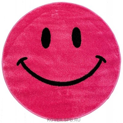 детсий ковер SMILE 2 NC19 PINK Круг 1.00x1.00