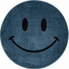 детский ковер SMILE 2 NC19 BLUE круг 1.00x1.00