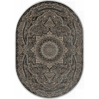 ковер DOLCE d415 DARK GRAY Овал 1.60x3.00