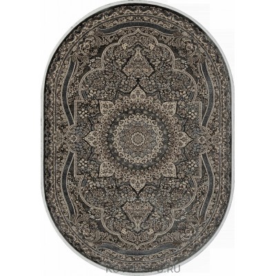 ковер DOLCE d415 DARK GRAY Овал 2.00x4.00