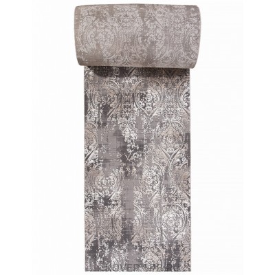 дорожка ковровая ARMINA 04078C GREY / BROWN ширина 1,2м