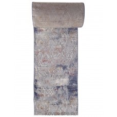 дорожка ковровая MARDAN 5040A COKEN D.GREY / BLUE ширина 0,8м