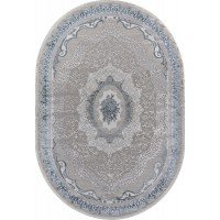 ковер EFSAN Q010A CREAM SHRINK / BLUE FDY Овал 2.40x3.40