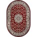 ковер GAVANA d412 RED Овал 2.50x4.00