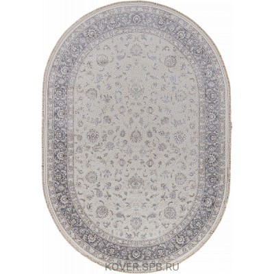 ковер Jasmine 35831Z CREAM / L.GREY Овал 0.80x1.50