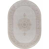 ковер Jasmine 35901Y CREAM / CREAM Овал 0.80x1.50