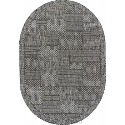 Циновка KAIR S148 DARK GRAY Овал 1.20x1.70
