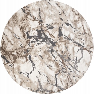 ковер ARMINA 03819A GREY / BROWN Круг 3.00x3.00