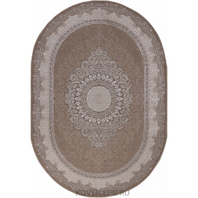 ковер ARMINA 04076A BROWN / BROWN Овал 2.00x2.90