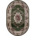 ковер COLIZEY d057 GREEN Овал 1.00x2.00
