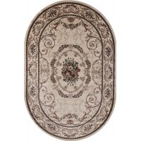 ковер COLIZEY d066 CREAM Овал 1.00x2.00