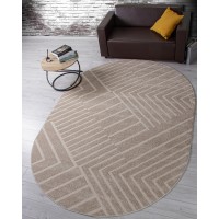 ковер DIOS F438 LIGHT BEIGE Овал 3.00x4.00