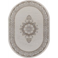 ковер ESSA 27236A CREAM / BLUE Овал 2.00x2.90