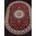 ковер GAVANA D409 RED Овал 1.50x3.00