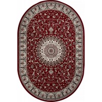 ковер GAVANA D409 RED Овал 1.50x3.00