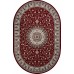 ковер GAVANA D409 RED Овал 1.50x3.00
