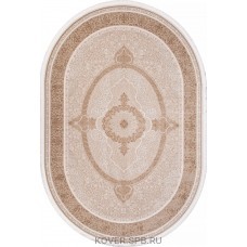 ковер LISSABON SI030B BROWN/BROWN Овал 1.60x2.30