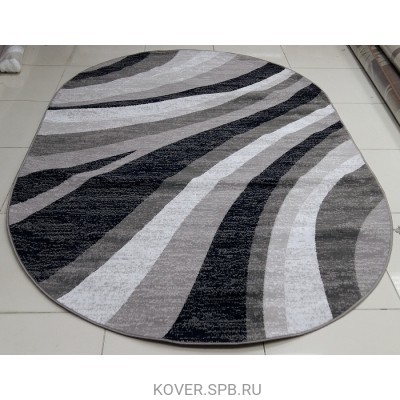 Ковер SILVER d234 GRAY ОВАЛ 2.50x3.50