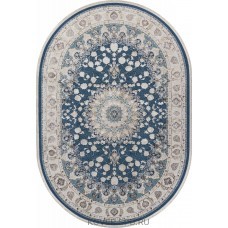 ковер ZARINA A050B D.BLUE / CREAM Овал 2.00x2.90