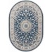 ковер ZARINA A050B D.BLUE / CREAM Овал 2.00x2.90
