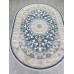 ковер ZARINA A050B D.BLUE SHIRINK / CREAM Овал 2.00x2.90