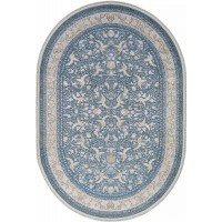 ковер ZARINA M101B BLUE / BLUE Овал 1.60x2.30