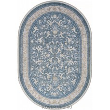 ковер ZARINA M101B BLUE / BLUE Овал 1.60x2.30