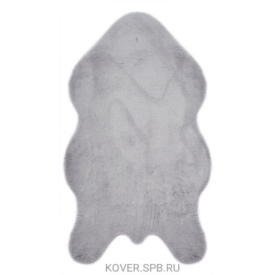 Коврик меховой шкура (3 см) icarpet 50х88 голубая норка 23