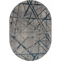 ковер LIMAN F478 GRAY-BLUE Овал 2.80x3.80