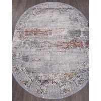 ковер MARDAN 5044A COKEN D.GREY / BLUE Овал 0.80х1.50