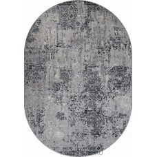 ковер PALERMO F281 DARK GRAY Овал 2.00x4.00