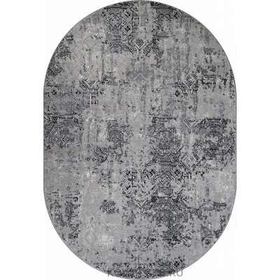 ковер PALERMO F281 DARK GRAY Овал 2.00x4.00