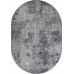 ковер PALERMO F281 DARK GRAY Овал 1.00x2.00