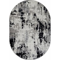 ковер PALERMO F285 DARK GRAY Овал 1.60x3.00