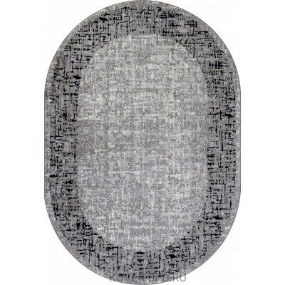 ковер PALERMO F292 DARK GRAY Овал 2.00x4.00