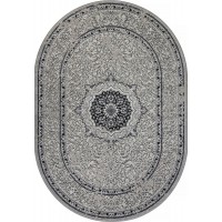 ковер PALERMO F294 DARK GRAY Овал 2.00x4.00