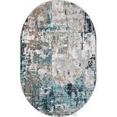 ковер PARADIZE 01632A GREY / TURQUOISE Овал 2.00x2.90