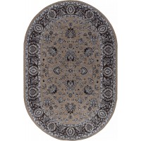 ковер PRAGA 06030A BEJ / KAHVE Овал 2.00x3.00