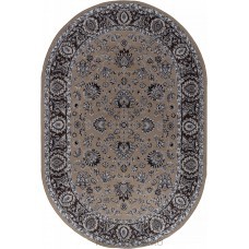 ковер PRAGA 06030A BEJ / KAHVE Овал 2.00x3.00