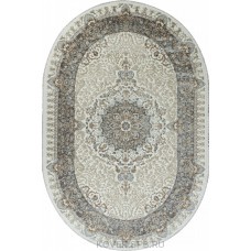 ковер SAHARA 06066A GREY FDY / CREAM HB Овал 0.80x1.50
