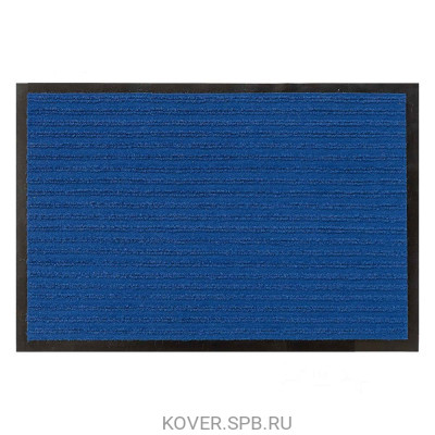 Коврик грязезащит. 40х60см, синий (Double stripe doormat)