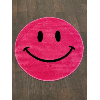 детсий ковер SMILE NC19 PINK Круг 1.00x1.00