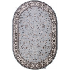 ковер VALENCIA DELUXE d251 L.BLUE-BROWN Овал 1.50x4.00