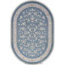 ковер ZARINA M101B BLUE SHIRINK / BLUE SHIRINK Овал 2.00x2.90